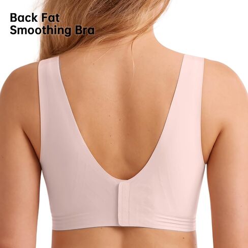 Wireless Full Coverage Bra Back Smoothing Seamless Support and Lift Everyday Bras for Older Women in Saudi Arabia