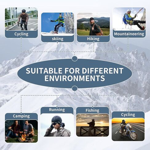 قبعة قبعة جمجمة شتوية من Naturehike للجنسين للبالغين، في سن المراهقة، قبعة دراجة مقاومة للرياح تحت خوذة الدراجة النارية، قبعة دورة دافئة مع غطاء للأذن، تناسب النظارات، لركوب الخيل/التزلج/الجري/التزلج in Kuwait