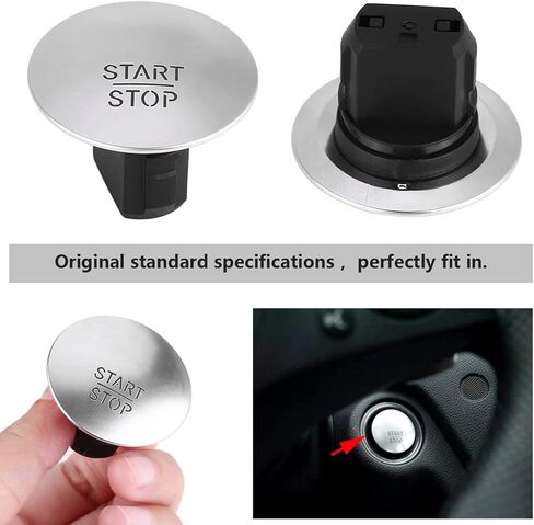 Keenso Keyless Push Start Button, Go Start Stop Push Button 2215450714, 33161207 Fit for CL550, for CLS350 Sedan, for E350, for GL350, for GL450, for GLA250, for GLE350, for ML350 in Saudi Arabia