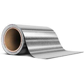 VViViD+ Brushed Chrome Air-Release Vinyl Adhesive Tape Roll 4" x 25ft
