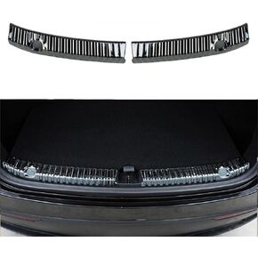 2Pcs Car Door Edge Protector for Tesla Model Y Rear Trunk, Sill Guard Cover, Auto Rear Bumper Foot Plate,Car Rear Bumper Guard