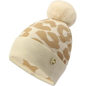 Michael Kors Metallic Leopard Cuff Hat, Stylish Beanie & Fashion Accessory Cap for Women in Saudi Arabia