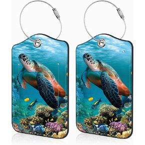 2 Pcs Baseball on Fire Luggage Tags for Suitcases PU Leather Baggage Tags Name ID Label with Privacy Cover and Stainless Steel Loop for Men Women Travel Bag Suitcase