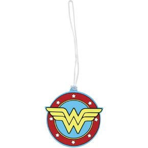 DC Comics Wonder Woman Luggage Tag for Suitcases Travel Name Tag for Bags | Great for Cruises | for Women, Men, and Kids