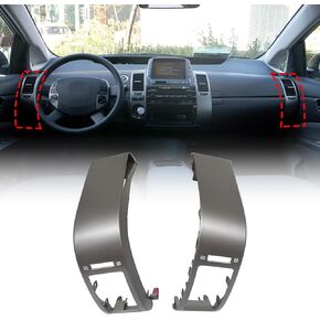 XQSMWF 1 Pair Center A/C Dash Air Vent Trim Panel Compatible with Toyota Prius 1.5L 2004-2009# 55670-47060 55680-47020 Air Vent Outlet Panel Left & Right Side