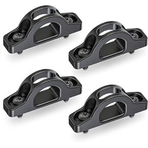 MZS Tie Down Hooks Truck Bed Anchors Inner Hook Compatible with F250 F350 Super Duty, Replace HC3Z-9900064-AA HC3Z9900064AA Black (Pack of 4)