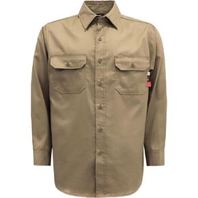 KONRECO FR Shirts for Men Fire Resistant Button Down Work Shirt 100% Cotton 6.5oz Lightweight Welding Shirts in Kuwait