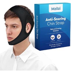 Anti Snoring Chin Strap, Stop Snoring Solution, Effective Anti Snoring Devices, Adjustable and Breathable Snoring Chin Strap for Men and Women