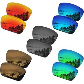 SmartVLT Set of 5 Men's Replacement Lenses for Oakley Fuel Cell OO9096 Sunglass Combo Pack S02