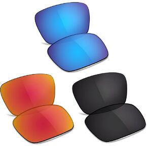 Polarized Replacement Lenses for Oakley Mainlink OO9264 (57mm) Sunglasses -Ocean Blue+Black+Fire Red