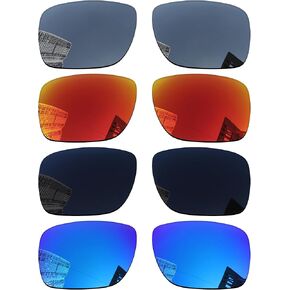 Acefrog 4 Pairs Polarized Replacement Lenses for Oakley Holbrook Metal OO4123 55mm Sunglasses, Perfectly Fit, Shatterproof, Anti-scratch, Value Pack