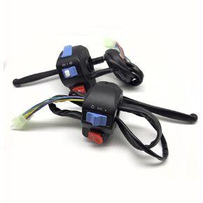 Chinese Scooter Waterproof Aluminum Right Side Handle Drum Brake Switch + Left Drum Brake Swith Control Assembly for Drum Brake System GY6 50cc 125cc 150cc