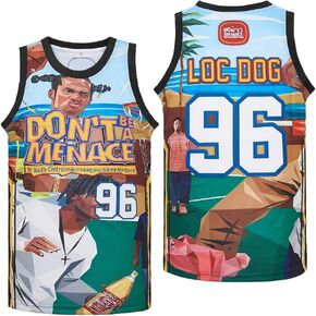 PERC30 Men's Don't bea Menace 90s #96 Loc Dog Basketball Jersey S-XXXL