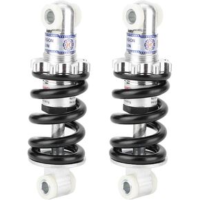 Acouto Go Kart Shocks 125mm 750lbs 2pcs Rear Shock Suspension Spring Damper for ATV Go Kart Scooter Accessories