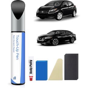 Glacier White/White(QAK) Touch Up Paint Repair Kit Compatible with Nissan - DIY Kit Exactly Matches Chips and Nicks