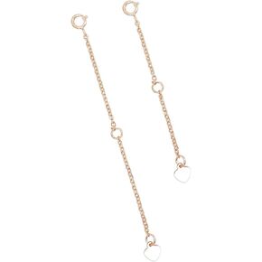 3 Pcs 925 Sterling Silver Extension for Jewelry - Necklace Bracelet Anklet Extenders Chain Set for Women (3 Different length) Set A Silver