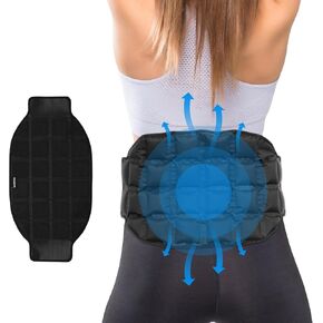 Gel Ice Pack for Back, ARRIS Back Ice Wrap with Support Belt for Pain Relief, Flexible Hot Cold Therapy Back Brace for Waist, Lower Lumbar, Injuries, Sciatic Nerve…