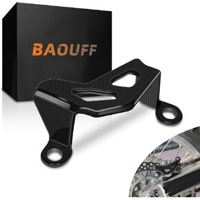 Real Carbon Fiber Dirt Bike Caliper Guard,Rear Brake Caliper Cover Protector for DRZ400SM 2004-2017/RM125 RM250 2005-2018/RMZ250 2007-2018/RMZ450 2005-2018/RMX450Z 2010-2015