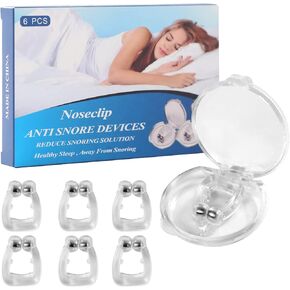Anti Snoring Device, 6Pcs Reusable Nose Vents Nasal Dilators for Breathing,Solution for Improving Nighttime Sleeping & Nasal Breathing