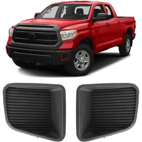 BXZ Front Fog Light Lamp Cover Bumper Insert w/o Fog Lamps Holes Pair For 2014-2021 Toyota Tundra