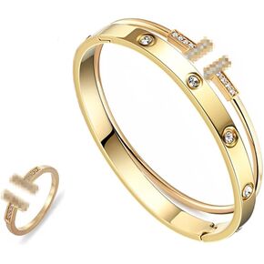 Gold Bangle Bracelets Rings Cuff Bangles Bracelets for Women