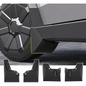 powoq Mud Flaps Compatible with 2023 2024 Tesla Cybertruck Splash Guards 4PCS Mudguard Replacement for 2023 2024 Tesla Cybertruck Accessories
