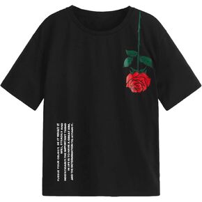 COZYEASE Boys' Graphic Tee Casual Short Sleeve Crew Neck T Shirt Summer Tee Tops