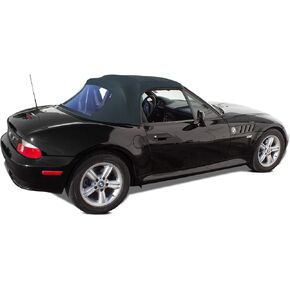 Sierra Auto Tops Convertible Top Replacement for BMW 1996-2002 Z3, Twill Grain Vinyl, Black, Plastic Window