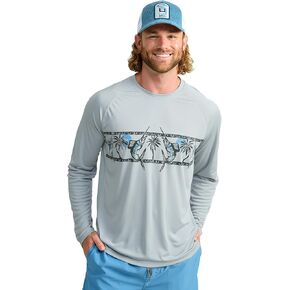 HUK Men's Kc Scott Patterned Pursuit Hoodie, Hooded Fishing Shirt