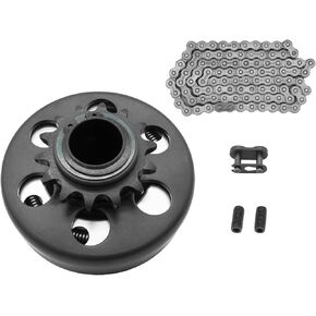 Go Kart Centrifugal Clutch 1" Bore 14 Tooth and #40/41/420 Chain Fit for Go Kart, MiniBike, Lawnmower, Mini motorcycles, 212CC 6.5-8HP Engines performance Parts, Up to 2300 RPM.