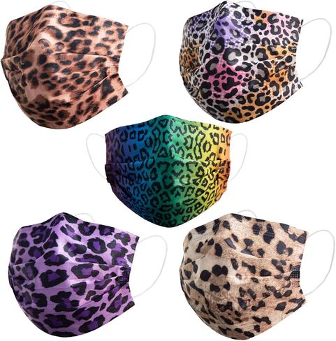 Disposable Face Masks for Women,Cute Colored Breathable Comfortable Dust Paper Mask for Men Adult,Fashion Light Colors,Purple,Pink,Green,Orange,3 PLY Protection Cover,Mascarillas Desechables,50 Pack in Saudi Arabia