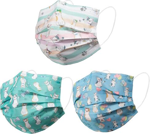 Disposable Face Masks for Women,Cute Colored Breathable Comfortable Dust Paper Mask for Men Adult,Fashion Light Colors,Purple,Pink,Green,Orange,3 PLY Protection Cover,Mascarillas Desechables,50 Pack in Saudi Arabia