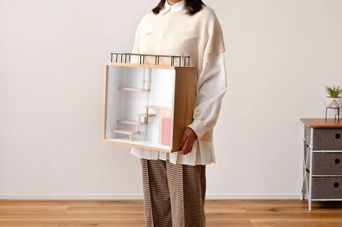 حافظة عرض مصغرة من نوع الغرفة من PaletteLife للأشكال، طبقة واحدة، قابلة للتكديس، لوح ألياف مع باب زجاجي مقوى، مقاوم للغبار والرطوبة، مقتنيات شخصيات صغيرة من الألعاب الصغيرة، طبيعي، BLT-631NA in Kuwait