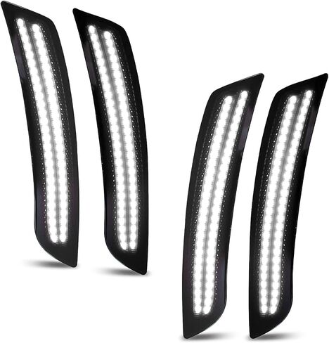 Bestview LED Side Marker Light Kits for Chevy Camaro 2016 2017 2018 2019 2020 2021 2022 2023, 6th Gen Camaro Front Rear Bumper Sidemarker Lamps Smoked Lens Pink Purple,Pack of 4 in Saudi Arabia