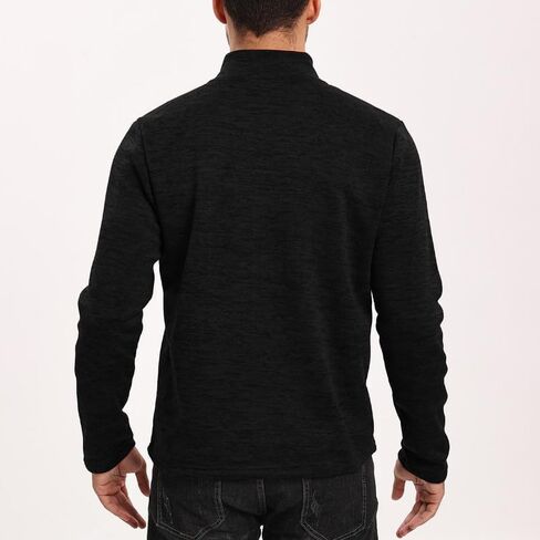 Wuneitk الرجال 1/4 الرمز البريدي الوقوف طوق الصوف البلوز سليم صالح كم طويل بلوزات عادية in Kuwait