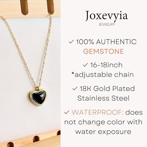 Joxevyia Carnelian Crystal Heart Necklace Raw Stone Healing Crystals Dainty Heart Gemstone Gold Pendant Necklace Anniversary Birthday Valentines Gift for Her in Kuwait