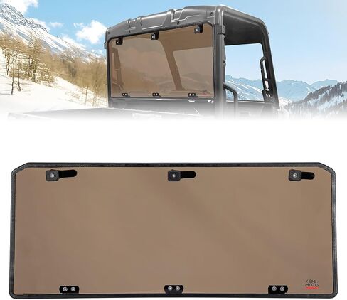 نافذة KEMIMOTO الخلفية متوافقة مع Ranger Midsize 570 500، 1/4 بوصة زجاج أمامي خلفي صلب UTV متوافق مع 2015-2023 Polaris Ranger Midsize 570/570 Crew/EV 2017-2023 Polaris Ranger Midsize 500 / ETX in Saudi Arabia
