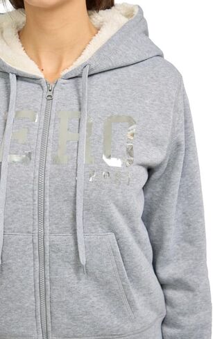 سترة بغطاء للرأس بسحاب مبطنة بصوف الشيربا للسيدات من AEROPOSTALE in Kuwait