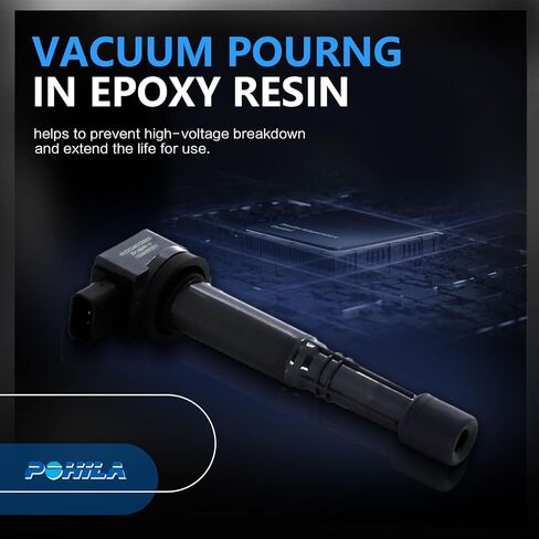 Set of 4 Ignition Coil Pack Spark Plugs Replacement for Honda Accord CRV Civic Element Acura RSX TSX 2002 2003 2004 2005 2006 2007 2008 2009 2.4 2.0 L4 Ignition Coils Spark Plugs UF311 UF583 in Kuwait