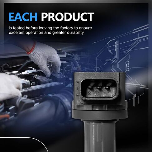 Set of 4 Ignition Coil Pack Spark Plugs Replacement for Honda Accord CRV Civic Element Acura RSX TSX 2002 2003 2004 2005 2006 2007 2008 2009 2.4 2.0 L4 Ignition Coils Spark Plugs UF311 UF583 in Kuwait