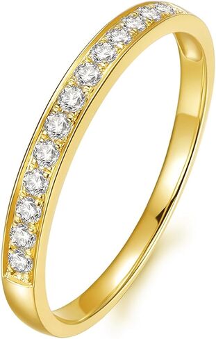2mm Moissanite Wedding Bands, Moissanite Band Rings for Women, Eternity Rings in Saudi Arabia