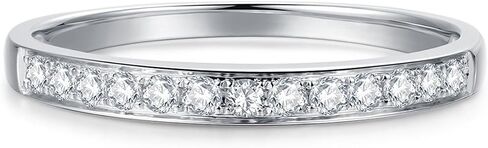 2mm Moissanite Wedding Bands, Moissanite Band Rings for Women, Eternity Rings in Saudi Arabia