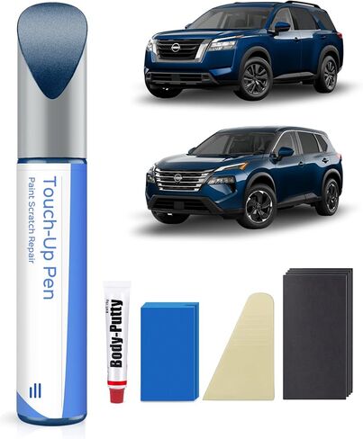 Glacier White/White(QAK) Touch Up Paint Repair Kit Compatible with Nissan - DIY Kit Exactly Matches Chips and Nicks in Kuwait
