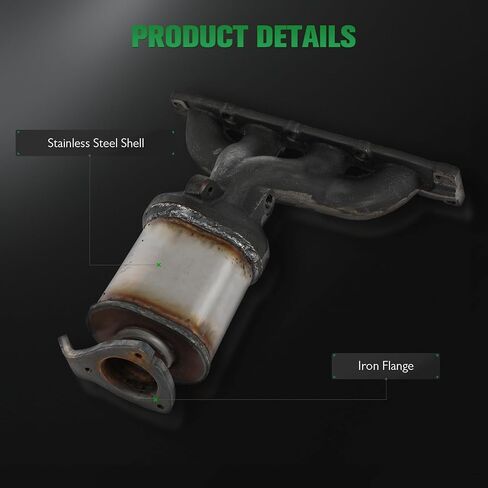 SCITOO 645159 محول حفاز مناسب لسيارة Chevy For Silverado 1500 2014-2018، لـ Suburban 2015-2020، لـ Tahoe 2015-2020، مناسب لـ GMC لـ Sierra 1500 2014-2018، لـ Yukon XL، 4.3L 5.3L، متوافق مع EPA in Saudi Arabia
