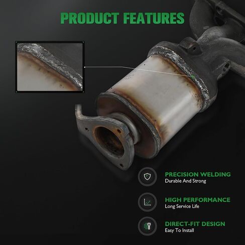 SCITOO 645159 محول حفاز مناسب لسيارة Chevy For Silverado 1500 2014-2018، لـ Suburban 2015-2020، لـ Tahoe 2015-2020، مناسب لـ GMC لـ Sierra 1500 2014-2018، لـ Yukon XL، 4.3L 5.3L، متوافق مع EPA in Saudi Arabia