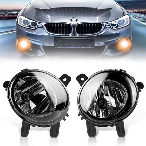 TangMiGe Fog Lights Lamps for 2012-2014 BMW 2 Series(F22, 220i 228i) / 3 Series(F30 F31 F34, 320i 325i 328i 328d 335i) / 4 Series(F32 F33 F36, 428i 435i) / M235i Accessories, 1 Pair, Smoke Lens in Kuwait