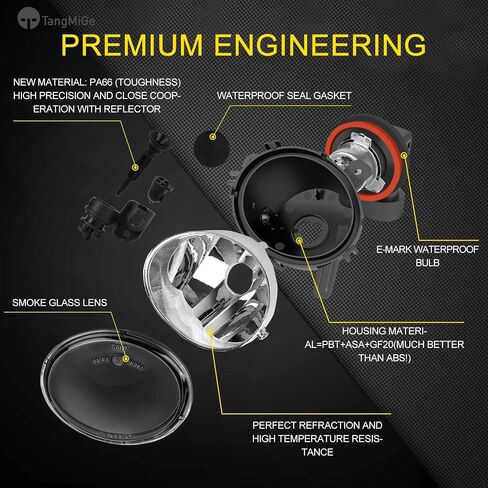 TangMiGe Fog Lights Lamps for 2012-2014 BMW 2 Series(F22, 220i 228i) / 3 Series(F30 F31 F34, 320i 325i 328i 328d 335i) / 4 Series(F32 F33 F36, 428i 435i) / M235i Accessories, 1 Pair, Smoke Lens in Kuwait