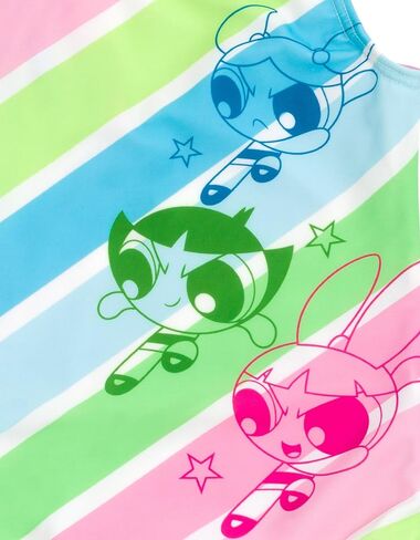 Powerpuff Girls Blossom Bubbles Buttercup One Piece Bathing Suit Toddler to Big Kid in Kuwait
