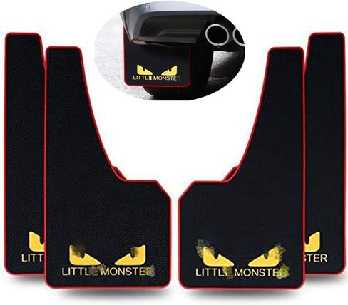 4 Pcs Black Auto Car Mud Flaps Front and Rear Splash Guards Soft Material Rubber Mud Guard for Universal Vehicle Modified Car 43.5CM23CM0.5CM(Cat Eye) in Saudi Arabia