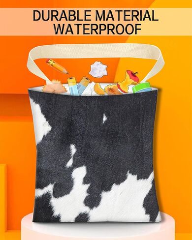 Car Garbage Can, Car Trash Bag, Car Garbage Bag, Hanging Car Trash Can for Car Accessories, Vehicle, Travelling, Camping, Cute Car Back Seat Organizer, White Black Cow Print in Kuwait